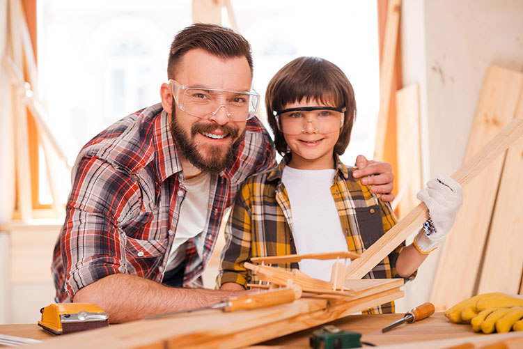 father son protective eyewear